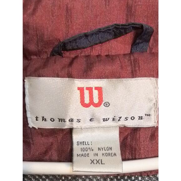 Thomas E Wilson vintage warm up / track suit green and burgundy - Picture 11 of 11